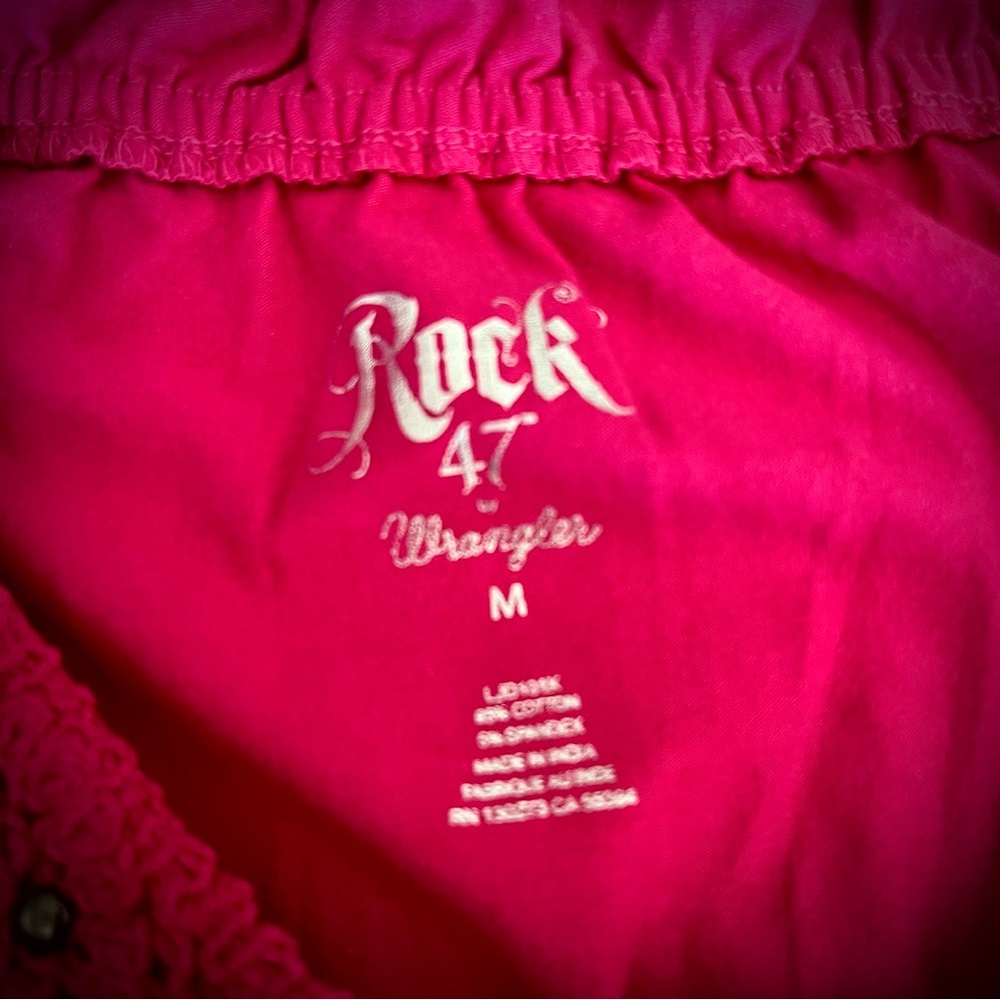 Rock 47 by Wrangler pink western dress M - Picture 6 of 6